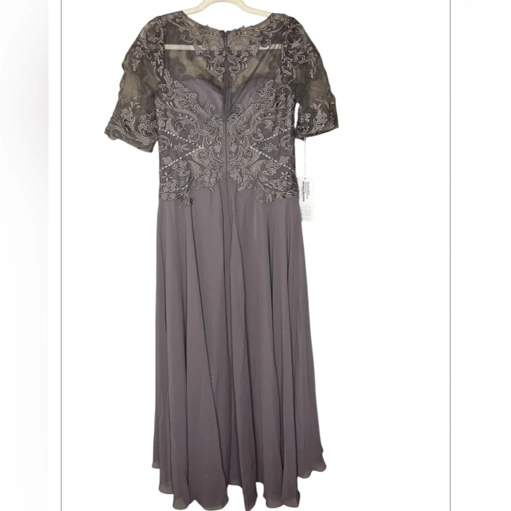 NWT JJs House-A-LineScoop Neck High-Low Chiffon Dress size 8